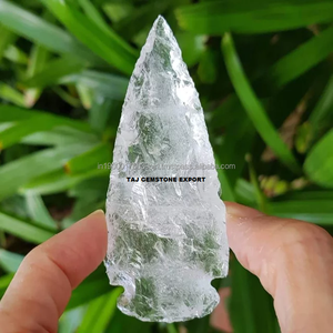 หัวลูกศรฟลินท์อินเดียทำด้วยมือคริสตัลหินอาเกตธรรมชาติพลอยรักษาหัวลูกศรหินอาเกตแฟนซี - Product Image 4