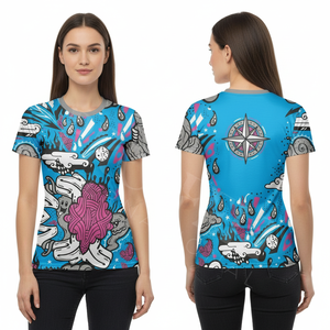 Camiseta de Yoga de Alta Calidad al por Mayor con Etiqueta Privada, Estilo Urbano, Informal, Deportiva, de Manga Corta, Transpirable, OEM - Product Image 3