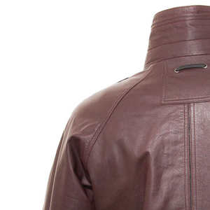 Chaqueta de Cuero para Hombre de Invierno de Alta Calidad al por Mayor con Cierre de Cremallera, Impermeable y Cortavientos, Servicio OEM/ODM, Estilo Urbano y Motero - Product Image 4