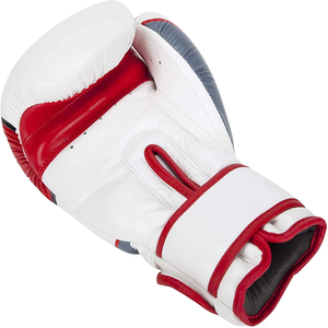ถุงมือฝึกซ้อมคิกบ็อกซิ่ง ดีไซน์ชั้นนำ ยี่ห้อซานด้า สำหรับการฝึกซ้อมและการต่อสู้  หนังแท้ ปิดด้วยแถบตีนตุ๊กแก  สำหรับผู้ใหญ่ทุกเพศ  OEM - Product Image 4