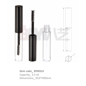Tubes en plastique transparents de 3,5 ml, contenants vides pour mascara, gel pour sourcils, sérum pour cils, avec logo personnalisé - Product Image 1