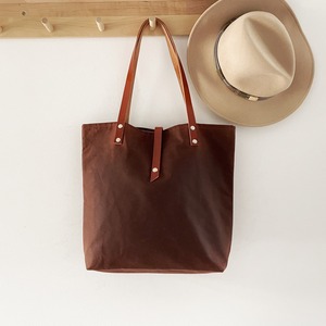 Sac fourre-tout en cuir et toile vintage, sac à bandoulière, sac de voyage, sac de travail, sac de shopping, durable, grande capacité, broderie ouverte LCTB-0077 - Product Image 1