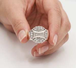 Bague en argent sterling 925 avec zircon cubique, style vintage, unisexe, pour mariage ou fête, bijoux fins, prix de gros - Product Image 6