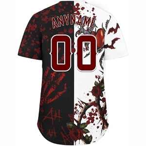 Chemises de baseball de haute qualité en sublimation avec des couleurs résistantes à la décoloration, coupe confortable pour les vêtements de sport quotidiens - Product Image 2