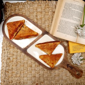 Bandeja de Servir Rectangular de Madera Ecológica, Moderna y de Lujo - Product Image 2