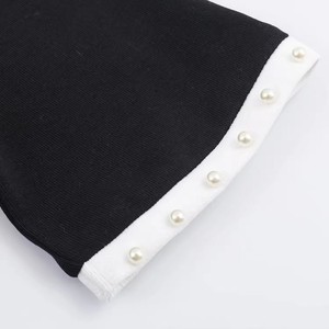 เสื้อยืดคอกลมแขนสั้นลำลองดีไซน์ทันสมัยสำหรับฤดูร้อน ผ้าฝ้ายพรีเมียมสำหรับผู้หญิง สไตล์สตรีทแวร์ รับผลิตแบบ OEM  2 สีตามสั่ง - Product Image 3