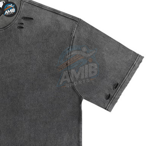 <b>Top</b> Trending 100% Cotton <b>Distress</b> T-shirt For Men Loose Fit Printed Wholesale Custom Unisex Best High Quality T Shirt For Men - Product Image 5