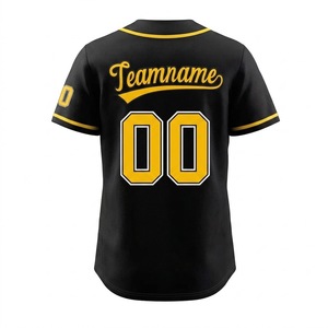 Camiseta de Fútbol Americano Sublimada Personalizada, con Detalles en Amarillo y Negro, Transpirable, 100% Poliéster, Manga Corta para Hombre Adulto - Product Image 2