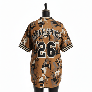 Camiseta de Béisbol para Mujer, 180 GSM, Poliéster Transpirable, Estampado Completo, Ribete en Contraste, Logotipo Personalizado, Transpirable - Product Image 2