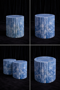 Mesa Auxiliar de Ónix Azul al por Mayor, Mesa de Centro de Mármol de Lujo para Dormitorio de Hotel, Sala de Estar - Product Image 2