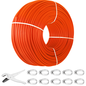 Tubo PEX da 1000 piedi (1/2 pollice) con barriera all'ossigeno per riscaldamento a pavimento radiante, tubi in plastica per acqua calda e fredda per riscaldamento a pavimento radiante - Product Image 1