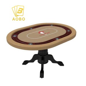 Mesa de Póker Redonda Contemporánea y Profesional Personalizable de <span class=keywords><strong>Caino</strong></span> con Patas Cuadradas - Product Image 2