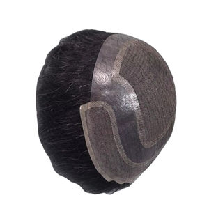 Toupee para Hombre Taz Hair, Peluca de Cabello Humano 100%, Densidad 60%-150%, Cabello Remy Indio, Resistente al Agua, Suave, Ondulado Profundo - Product Image 1