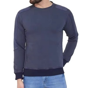 เสื้อสเวตเชิ้ตคอกลมสีน้ำเงินสเลทบลูสำหรับผู้ชาย แขนยาว สวมใส่สบายๆ เหมาะสำหรับฤดูใบไม้ร่วงและฤดูหนาว - Product Image 6