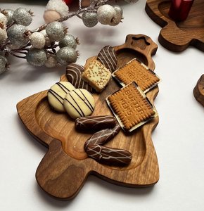 Tabla de madera navideña para exhibición, tabla de madera navideña para alimentos, tabla de madera navideña para charcutería, tabla de madera navideña para queso - Product Image 2
