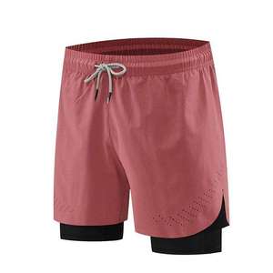 Pantalones Cortos Deportivos 2 en 1 de Lona Transpirables para Hombre, Estilo Casual, para Gimnasio, Verano, Baloncesto, Entrenamiento, Jogging - Product Image 6