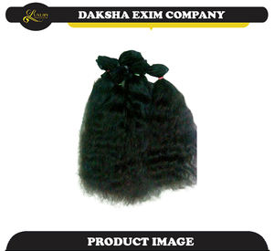 Extensions de cheveux humains Double Machine Soft Raw French Curl Style Hand Tied Seamless Indian Remy Beauty Weft Jerry Flat Weft - Product Image 5