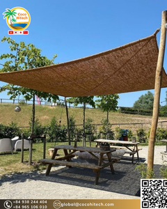 Wholesale Woven Coir Fiber <b>Shade</b> Sail 100% Coconut Fiber Beach 5mm Thick Agriculture Vietnam Manufacturer Premium Quality COCO - Product Image 2
