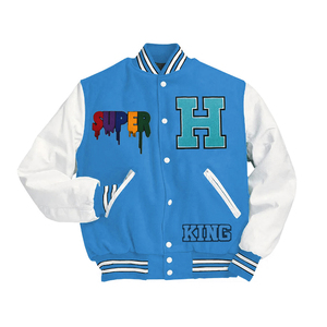 Blousons universitaires tendance coupe droite pour jeunes, élégants, 100 % laine, coupe-vent, streetwear, blouson universitaire pour homme - Product Image 6