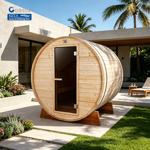 Sauna extérieur en bois durable pour la récupération musculaire et la détoxification, bain de vapeur, kit spa premium pour la maison, oasis de jardin - Product Image 1