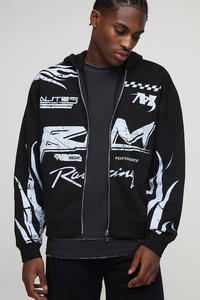 Sudadera con Capucha de Forro Polar para Hombre, Corte Regular, 100% Algodón, Estilo Urbano, Tinte Liso, Invierno - Product Image 4