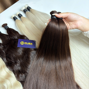 ผมต่อแบบ I-Tip ของแท้จากเวียดนาม ยี่ห้อ Rusa Hair แบบ Flat Hair Extensions เย็บสองชั้น Super/Double Drawn ขนาด 10-34 นิ้ว รับสั่งทำทุกขนาด - Product Image 6