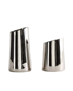 Contemporary Golden Ring Knot Vase Circle Shaped Flower Pot Tabletop Decorative Hydroponic Planter For Home And Hotel Decor - Product Image 1