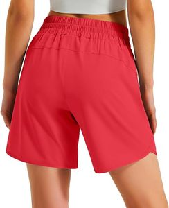 Shorts Deportivos Cortos de 5 Pulgadas para Mujer, Cómodos, Casuales, para Gimnasio, Activos, de Poliéster, Ligeros, para Entrenamiento - Product Image 2