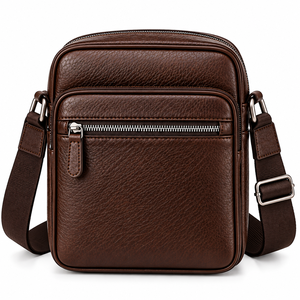 Wholesale Custom <b>Leather</b> Shoulder <b>Bag</b> Crossbody Messenger <b>Bag</b> Travel Pouch Custom Unisex <b>Leather</b> Crossbody Shoulder <b>Bag</b> - Product Image 2