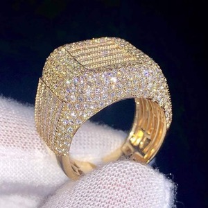 Anillo de Hip Hop con Diamantes Moissanite VVS Baguette, Joyería de Lujo, Anillo de Moda para Fiestas, Regalo - Product Image 2
