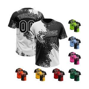 เสื้อเบสบอลแบบสั่งทำพิเศษ 2 กระดุม ชุดทีมแบบซับลิเมชั่น ระบายเหงื่อได้ดี ชุดกีฬาสำหรับผู้ชาย ไซส์ผู้ใหญ่ - Product Image 6