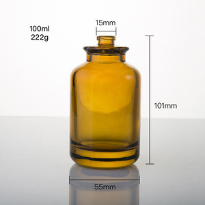 Fabricant de <span class=keywords><strong>parfum</strong></span> Bouteille de <span class=keywords><strong>parfum</strong></span> vide de laboratoire de cylindre ambré de 30ml 50ml 100ml avec bouchon rond en bois - Product Image 6