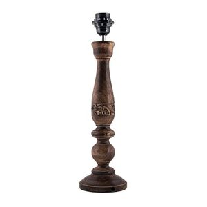 <b>Rustic</b> Wooden <b>Table</b> Lamp Fabric Empire Shade Warm Light <b>Bedside</b> Desk Lamp Decorative Home Lighting Aqudus Saleem Aq3477 - Product Image 4