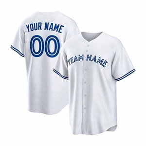 Maillot de baseball personnalisé bleu clair unisexe à manches courtes, imprimé avec le nom de l'équipe, respirant, coupe classique, pour adultes, toutes saisons - Product Image 6