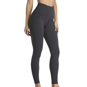 Leggings de Yoga de Invierno sin Costuras para Mujer, Cintura Alta, Color Sólido, Largo hasta el Tobillo, con Logotipo Personalizado, Tela de Poliéster y Elastano, Servicio OEM - Product Image 1