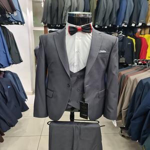 Traje de Hombre de Tres Piezas 2026, Corte Slim Casual, Traje Pequeño, Chaqueta y Pantalones Lisos, Traje de Novio, Corte Slim para Oficina - Product Image 5