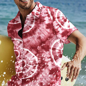 เสื้อเชิ้ตชายหาดแฟชั่นผ้าฝ้ายพิมพ์ลายสั่งทำดีไซน์ใหม่สไตล์ลำลอง - Product Image 5