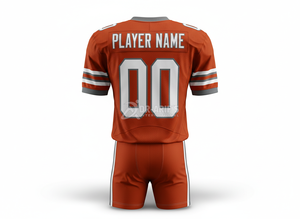 Shorts de football américain personnalisés pour équipe, marque premium, unisexe, manches courtes, col en V sublimé, maille respirante anti-humidité, élastique 320g - Product Image 3