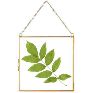 Cadre photo mural hexagonal en métal doré sur mesure, cadre flottant en verre transparent pour la décoration de la maison |   Cadre photo moderne - Product Image 4