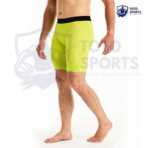 กางเกงขาสั้นผู้ชายสีเหลืองคุณภาพดี ดีไซน์ใหม่ ระบายอากาศได้ดี ทันสมัย เหมาะสำหรับออกกำลังกาย ฟิตเนส วิ่ง ประสิทธิภาพสูง - Product Image 2