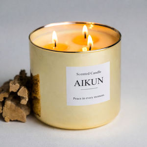 Vela aromática de lujo AIKUN para el hogar, en vaso personalizado con empaque personalizado, para decoración de sala de estar, dormitorio y pasillo. - Product Image 2
