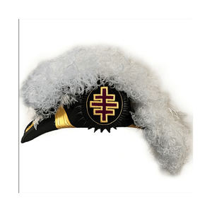 หมวกอัศวินเทมพลาร์ Grand Encampment ขนนกสีขาวทั้งใบ  สั่งซื้อได้ทุกจำนวน จัดส่งทั่วโลก - Product Image 1
