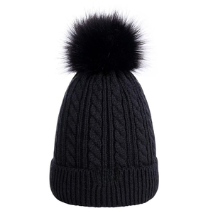 RTS Winter Acrylic <b>Knitted</b> <b>Beanie</b> Hat for Women Beach Travel Common Fabric Factory Wholesale - Product Image 2