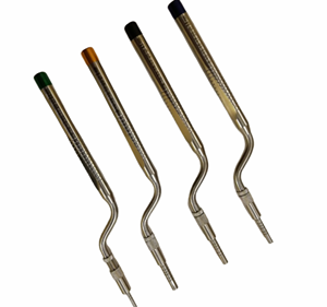 Juego de 4 Piezas de Osteótomos Dentales de Alta Calidad para Levantamiento de Senos, Punta Curva y Recta, de Acero Inoxidable Alemán, Manuales, con Certificación CE - Product Image 3