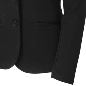 Blazer Negro AKA Casual Crest para Mujer, Chaqueta Formal de Negocios Bordada, Abrigo de Oficina a Medida de Manga Larga - Product Image 2