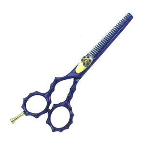 Premium Purple Hairdressing Thinning Scissors Stainless Steel Texturizing <b>Shears</b> Professional Barber <b>Tool</b> Made In Pakistan - Product Image 2