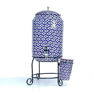 Distributeur d'eau classique en cuivre avec couvercle et robinet, style vintage, pour la maison, les hôtels, les fournitures, avantages pour la santé, distributeur d'eau potable - Product Image 2