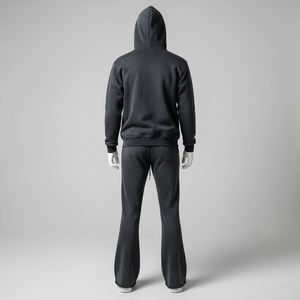 เสื้อฮู้ดซิปเต็มตัว ล้างสีแบบแอซิดวอช ชุดวอร์มแบบเรียบ ชุดออกกำลังกาย สกรีนโลโก้ได้ ผู้ชาย/ผู้หญิง น้ำหนักเบา สตรีทแวร์ ผ้าฝ้าย 100% ชุดจ็อกเกอร์ - Product Image 5