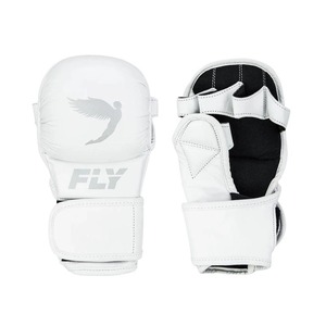 Guantes de Sparring Fly <span class=keywords><strong>Shadow</strong></span> MMA Blancos, Guantes de Grappling, Equipo de Lucha, Guantes de Entrenamiento de Medio Dedo para Muay Thai MMA - Product Image 1