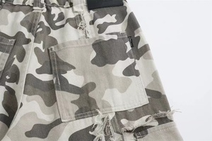 Pantalones de Camuflaje Vintage al por Mayor para Hombre, Estilo Americano, con Bolsillos Cosidos, Holgados, Rectos, Deportivos - Product Image 5